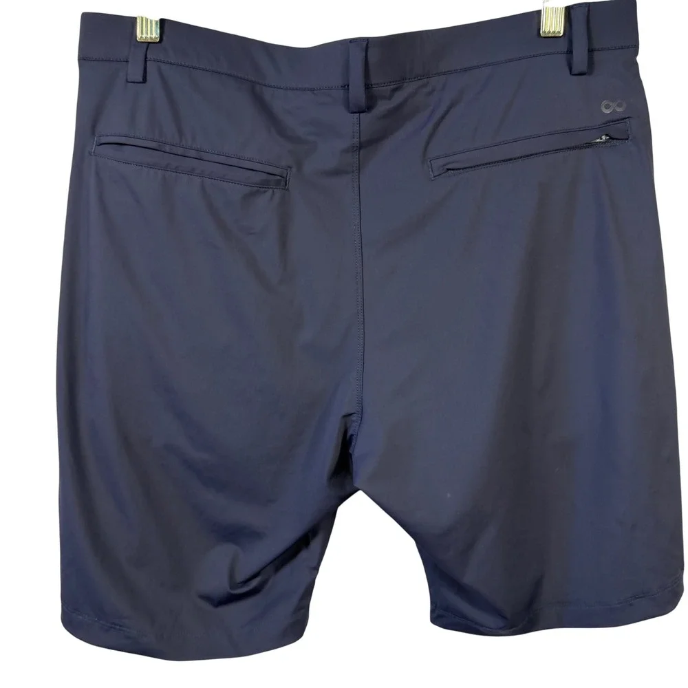 Infinity Linearflex Mens Navy Blue Performance Golf Shorts Stretch Size 34